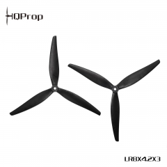 HQProp LR8X4.2X3 (1CW+1CCW) Black-Glass Fiber Reinforced Nylon