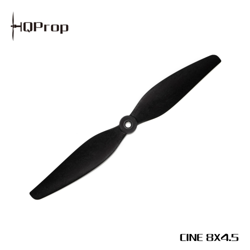 HQProp  Cine8 (8X4.5) (1CW+1CCW) Black-Glass Fiber Reinforced Nylon