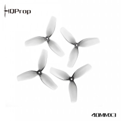 HQ Ultralight Whoop Prop 40MMX3 Grey  (2CW+2CCW)-Poly Carbonate