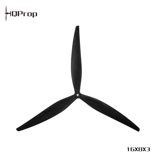 HQProp   16X8X3  (1CW+1CCW) Black-Glass Fiber Reinforced Nylon