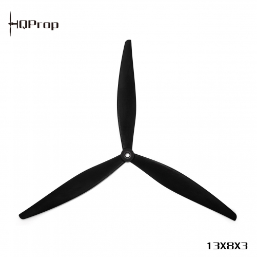 HQProp 13X8X3(1CW+1CCW) Black-Glass Fiber Reinforced Nylon