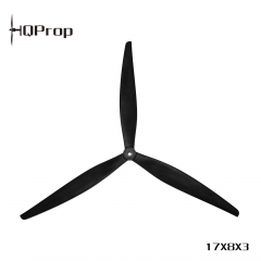 HQProp   17X8X3  (1CW+1CCW) Black-Glass Fiber Reinforced Nylon