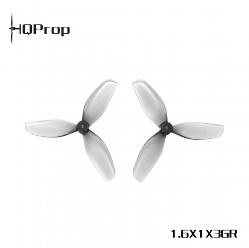 HQ Ultralight Whoop Prop 1.6X1X3(40MM) Grey  (2CW+2CCW)-Poly Carbonate-1MM Shaft