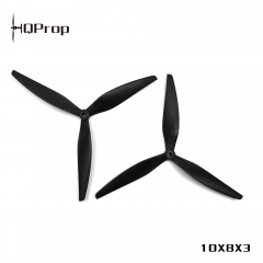 HQ MacroQuad Prop 10X8X3(1CW+1CCW) Black-Glass Fiber Reinforced Nylon