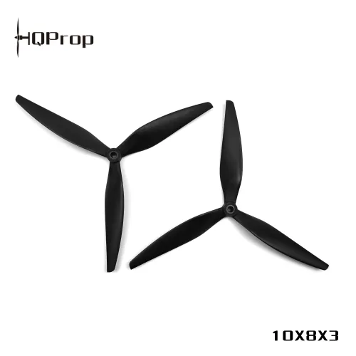 HQ MacroQuad Prop 10X8X3(1CW+1CCW) Black-Glass Fiber Reinforced Nylon