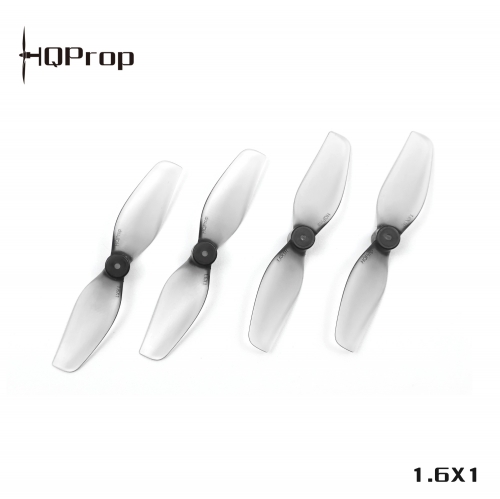 HQ Ultralight Whoop Prop 1.6X1(40MM) Grey  (2CW+2CCW)-Poly Carbonate-1MM Shaft