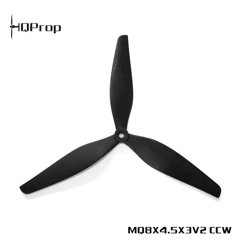 HQ MacroQuad Prop 8X4.5X3V2(2CW+2CCW) Black-Glass Fiber Reinforced Nylon