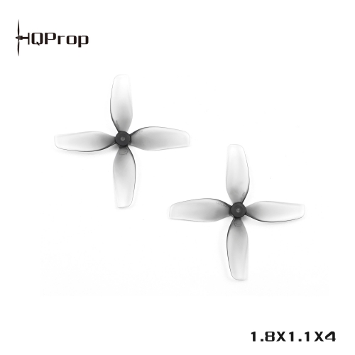 HQ Ultralight Whoop Prop 1.8X1.1X4(45MM) Grey  (2CW+2CCW)-Poly Carbonate-1.5MM Shaft