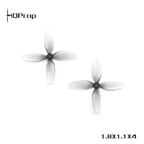 HQ Ultralight Whoop Prop 1.8X1.1X4(45MM) Grey  (2CW+2CCW)-Poly Carbonate-1.5MM Shaft