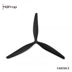HQProp 18X9X3  (1CW+1CCW) Black-Glass Fiber Reinforced Nylon