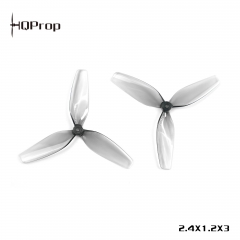 HQProp 2.4X1.2X3 Grey (2CW+2CCW)-Poly Carbonate-1.4MM Shaft