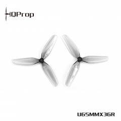 HQProp Ultralight 65MMX3 Grey  (2CW+2CCW)-Poly Carbonate-1.2MM Shaft