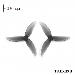 HQProp T3.6X3X3 Grey (2CW+2CCW)-Poly Carbonate-1.5MM