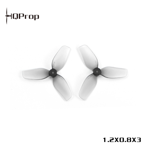 HQ Ultralight Whoop Prop 1.2X0.8X3(31MM) Light Grey (2CW+2CCW)-PC-1MM Shaft