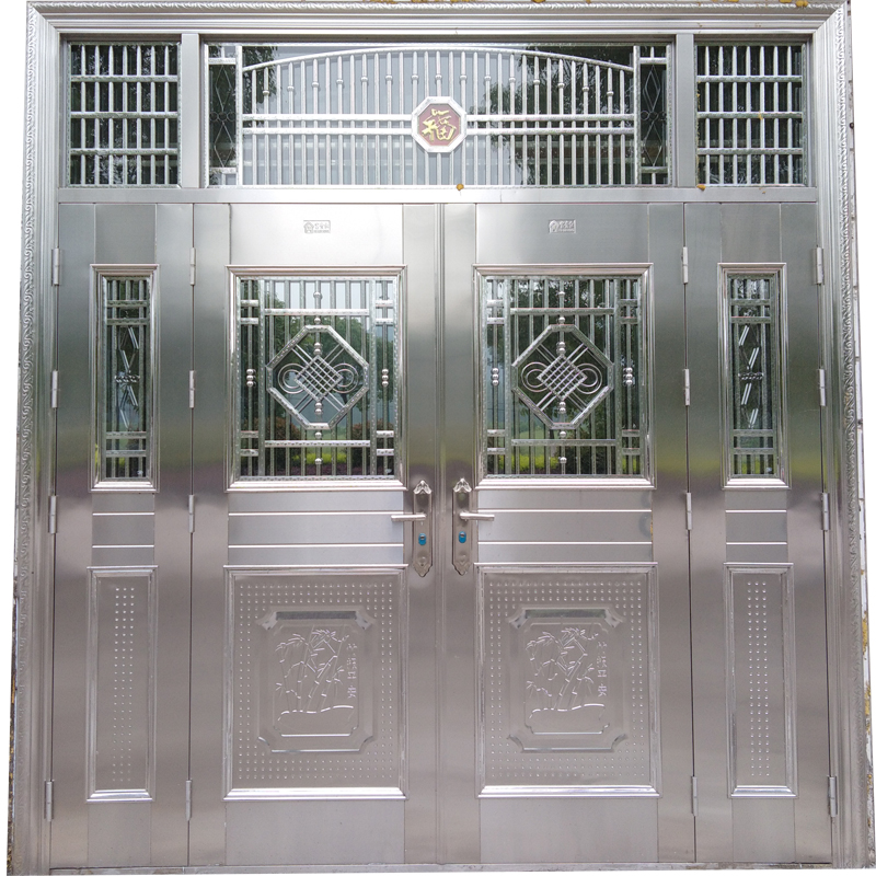 Luxury Design Double Stainless Steel Main Front Door Designs