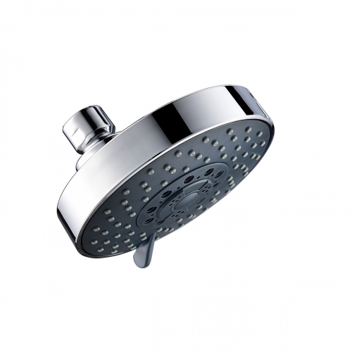 科德林 ABS塑料鍍鉻/拉絲鎳雨淋浴頭，帶4種出水模式，圓形和豪華頂喷 BD148/BD148NA