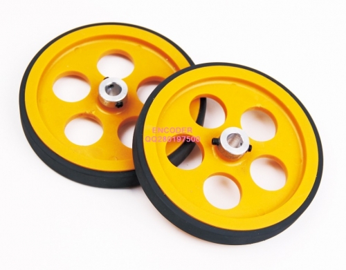 Wheel bracket meter wheel double-wheel encoder 300 6 mm circumference bore