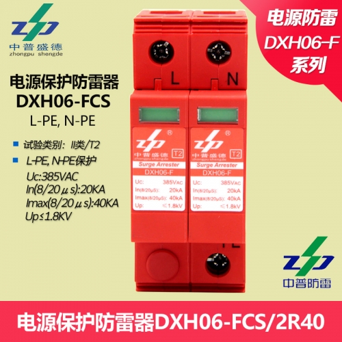 DXH06-FCS/2R40 genuine Zhongpu SPD surge protector single-phase power surge protector