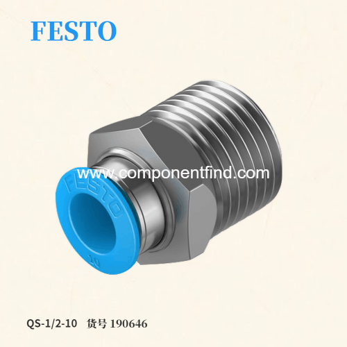 Festo FESTO connector QS-1/2-10 190646 original authentic spot