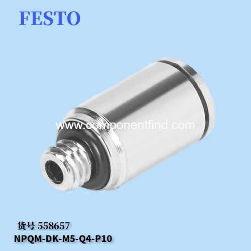 Festo FESTO 558657 quick plug connector NPQM-DK-M5-Q4-P10 original authentic spot