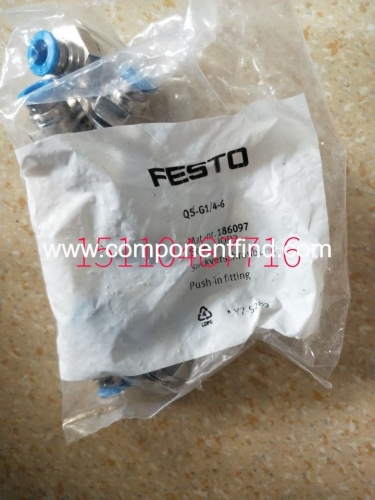 Festo FESTO connector QS-G1/4-6 186097 genuine spot