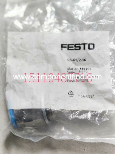 FESTO Festo QS-G1/2 -12 186104 connector QS-G1/2 -16 186105 genuine spot