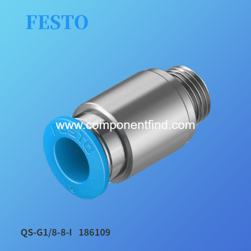 Festo FESTO 186109 threaded connector QS-G1/8-8-I genuine spot
