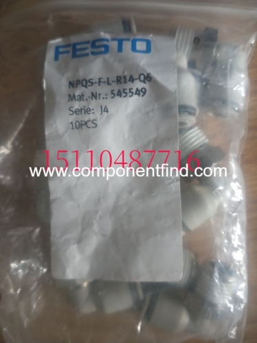 FESTO Festo L-type threaded joint NPQS-F-L-R14-Q6 545549 spot
