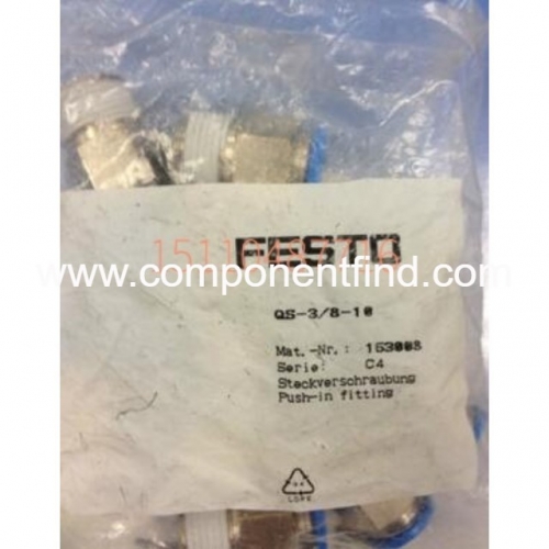 Festo FESTO straight threaded connector QS-3 8-10 153008 new genuine spot