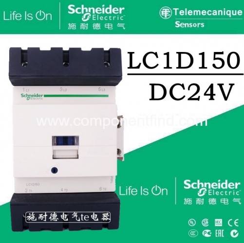 Schneider DC contactor LC1D150BD LC1-D150BD 150A 24VDC LC1D115