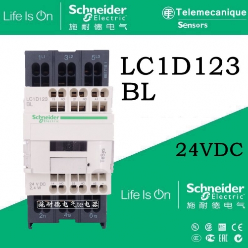 Original spot Schneider contactor LC1D123BL LC1-D123BL DC24V 12A