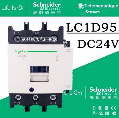 Schneider DC contactor LC1D95BD LC1-D95BD 95A 24VDC imported LC1D95