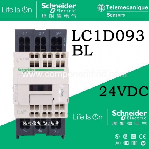Original Schneider DC contactor LC1D093BL DC24V LC1-D093BL 9A