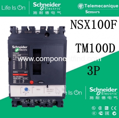 Genuine Schneider plastic case circuit breaker air switch NSX100F 3P TM100D 4P LV429635