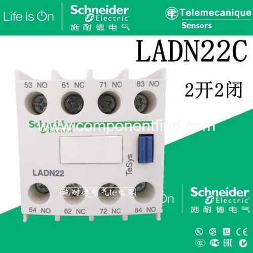 [Authentic] Schneider contactor auxiliary contact LADN22C two normally open two normally closed LADN22