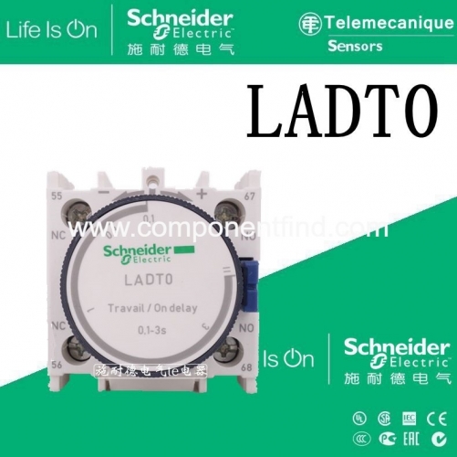 Original imported Schneider (France) front-mounted delay device for contactor LADT0 LA-DT0