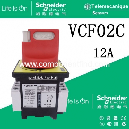 Authentic Schneider load switch rotary switch VCF02C (V02C+KCF1PZC) 12A 3P