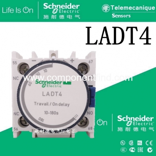 The original imported Schneider (France) is installed on the front of the delay device for the contactor LADT4 LA-DT4