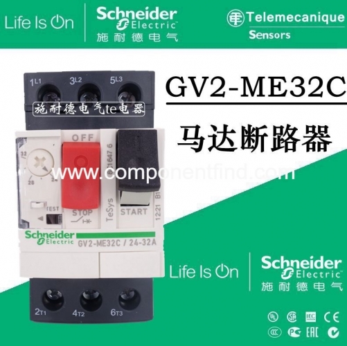 Authentic Schneider Schneider Motor Circuit Breaker GV2-ME32C 24-32A GV2ME32C