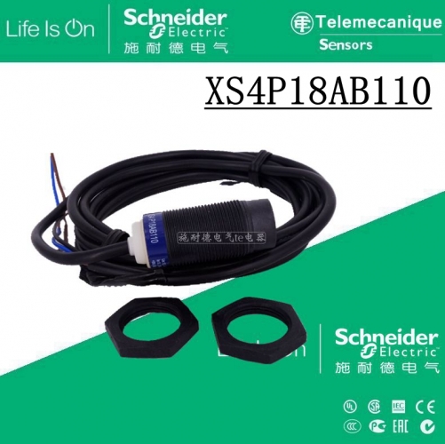 M18 cylindrical Schneider - proximity switch XS4P18AB110 (0-10V, 4-20mA)