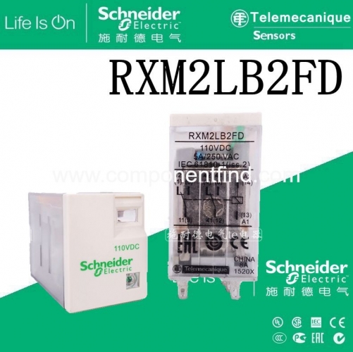 Schneider Intermediate Relay RXM2LB2FD small relay 8 feet DC110V