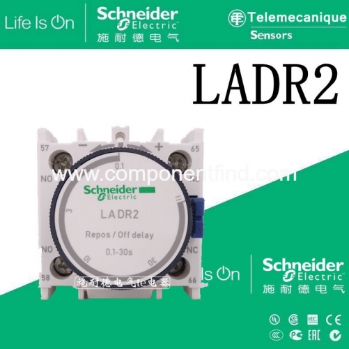 Original imported Schneider (France) front-mounted delay device for contactor LADR2 LA-DR2