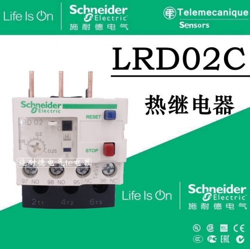 Schneider thermal overload relay LR-D02C LRD02C 0.16-0.25A thermal relay LRD02