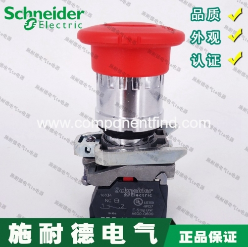[Authentic] French Schneider Emergency Stop Emergency Stop Switch Emergency Stop Button XB4-BS544 Two Normally Closed