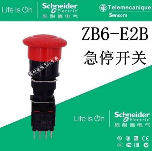 [Authentic] Schneider Emergency Stop Switch Small Emergency Stop Button ZB6-E2B ZB6-Y009