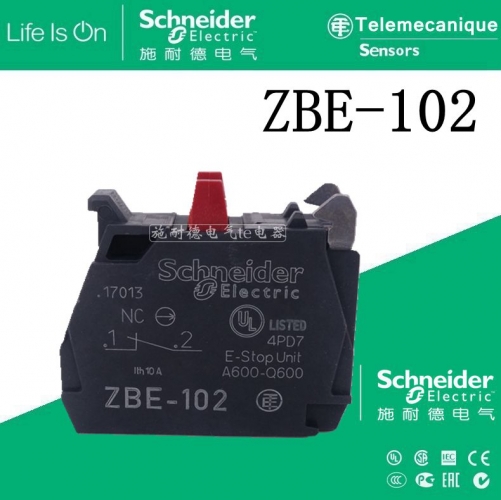 Authentic Schneider button normally closed contact ZBE-102 ZBE102