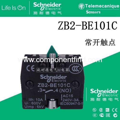 [Original genuine] Schneider button switch contact ZB2BE101C ZB2-BE101C 1 often open NO