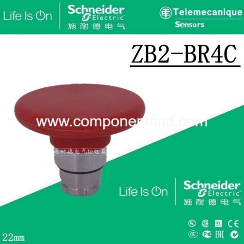Schneider mushroom head reset button ZB2BR4C ZB2-BR4C 60MM red