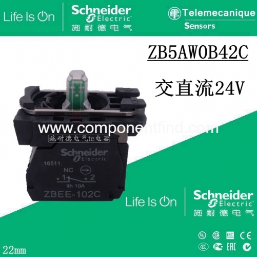 Schneider illuminated button ZB5AW0B42C ZB5-AW0B42C