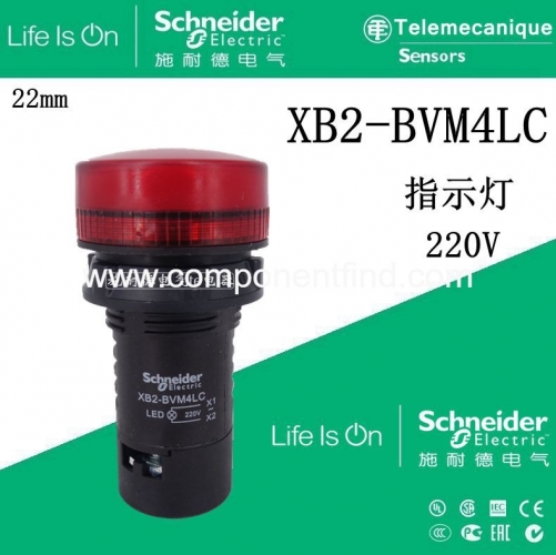 [Original genuine] Schneider indicator XB2BVM4LC red AC220V XB2-BVM4LC